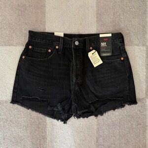 Levi’s 501 Original High Rise Women's Shorts, Black